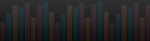illustration of colored chart-like bars on dot grid background