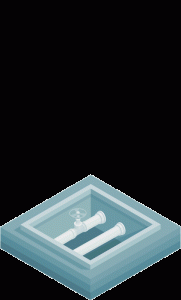 illustration animation showing simplified tiered building construction levels stacking