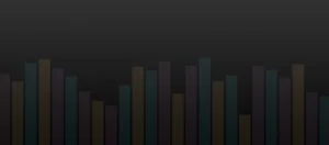 illustration of colored chart-like bars on dot grid background