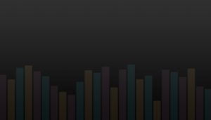 illustration of colored chart-like bars on dot grid background